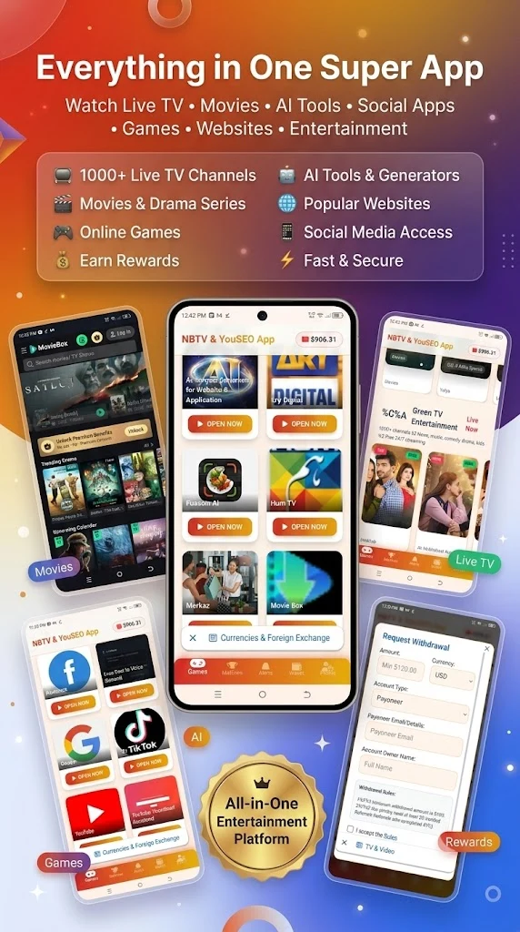 nb tv: Nb Tv Earn & Rewards screenshot