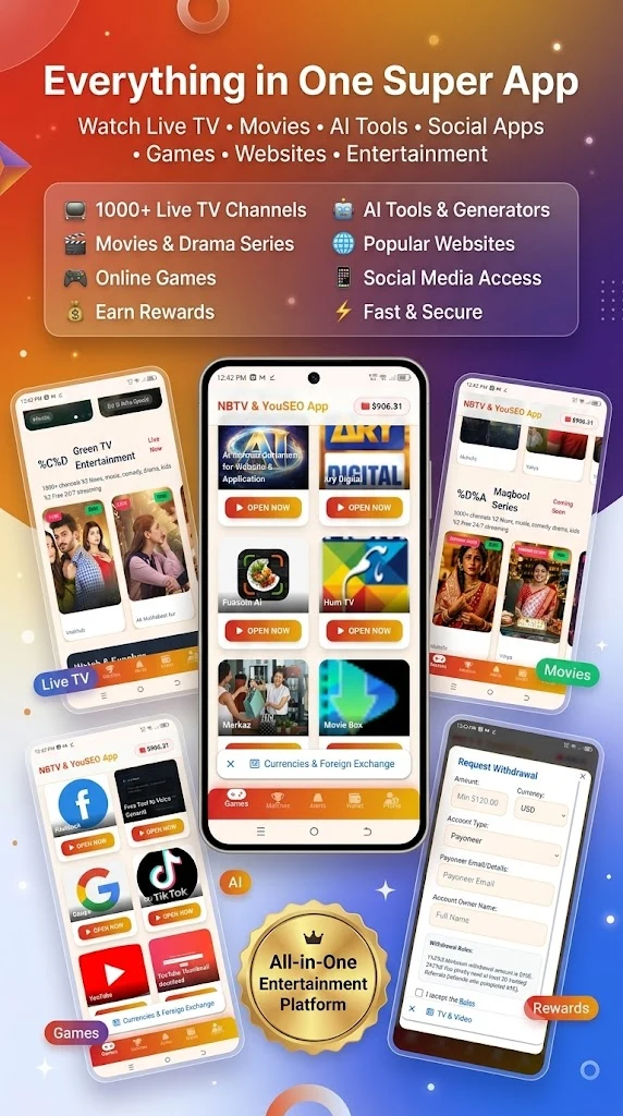 nb tv: Nb Tv Earn & Rewards screenshot